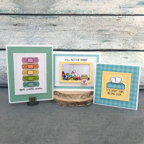 Vista 4 de Juego de sellos y troqueles transparentes de silicona enferma para hacer tarjetas, álbum de fotos en relieve DIY para manualidades decorativas