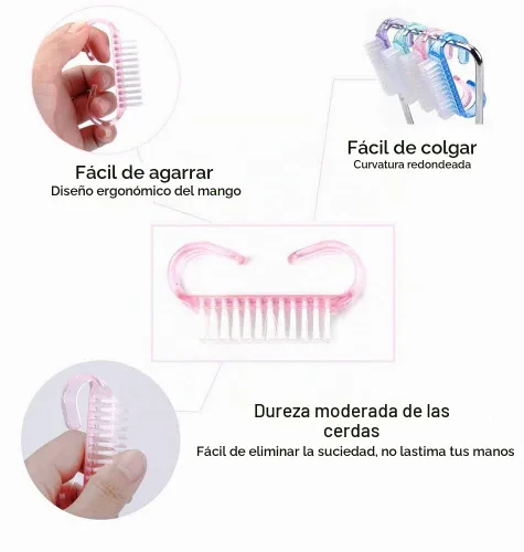 Vista 2 de 20 cepillos de uñas con agarre de mango, regalos de Navidad y Acción de Gracias para mujeres