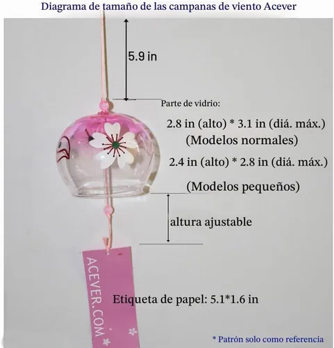 Vista 7 de Campanas de viento de cristal de Furin japonés, cumpleaños, día de San Valentín, decoración del hogar, crisantemo