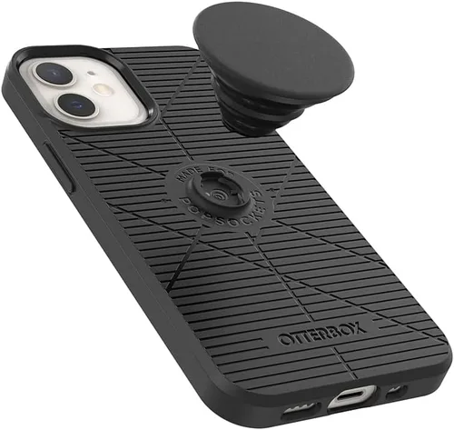 Vista 5 de Funda OtterBox + POP para Apple (Apple iPhone 12 Mini, color negro)
