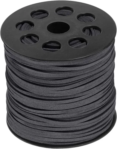 Vista 7 de HARFINGTON Cordón de gamuza sintética de 0.094 in, hilo de cuentas de microfibra, 100 yardas/295.3 ft, cuerda de manualidades para hacer joyas
