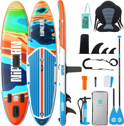 Vista 24 de Niphean Inflatable Stand Up Paddle Board with SUP Accessories