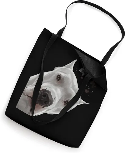 Vista 2 de Funny Curious Dog Dogo Argentino Bolsa Tote
