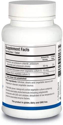 Vista 2 de Biotics Research K Zyme™ Potasio, 99 miligramos, apoya la función cardiovascular, equilibrio electrolítico, transmisión nerviosa, actividad