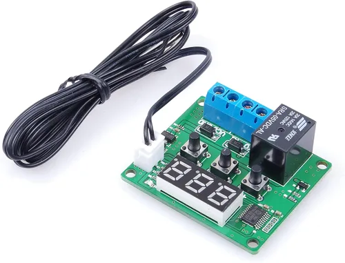 Vista 5 de NOYITO Módulo controlador de temperatura digital de -58℉ a +257 ℉ Interruptor de control de temperatura NTC Sonda de sensor impermeable - Pantalla