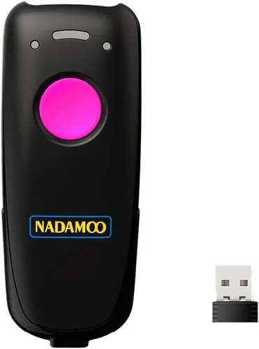 Vista 10 de NADAMOO Escáner de código de barras inalámbrico compatible con función Bluetooth, 2.4G inalámbrico y con cable, escáner de código de barras 3 en 1
