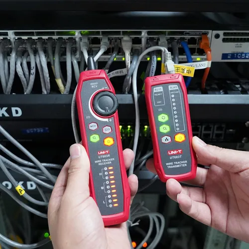 Vista 3 de UNI-T UT683KIT - Rastreador de cables para probador de cables RJ11 y RJ45, buscador de línea telefónica, colación de mantenimiento de red