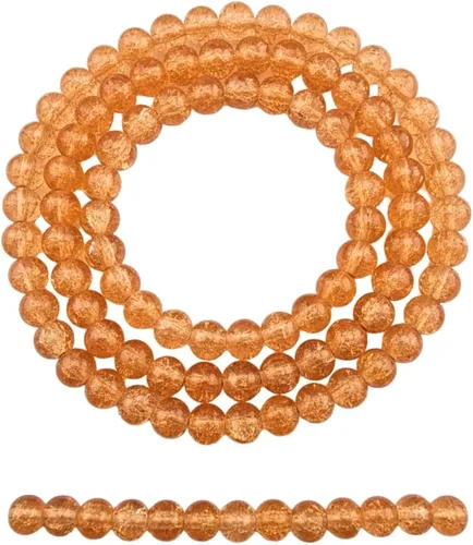 Vista 81 de DandS ltd Cuentas de cristal agrietadas para la fabricación de joyas, champán, pulseras vibrantes de bricolaje, collares, aretes, suministros