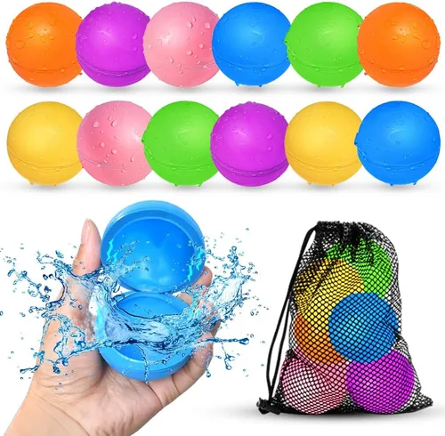 Vista 10 de Smirodi 6 globos de agua reutilizables, juguetes de agua para piscina y playa, para niños y niñas, juguetes de verano para niños de 3 a 12 años