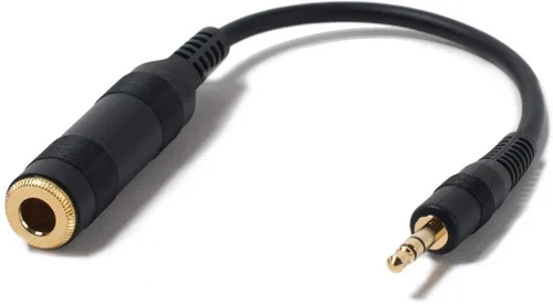 Vista 3 de Genuino SENNHEISER Cable adaptador hembra 1/4" 6.3mm a macho 1/8" 0.1 in enchufe para auriculares