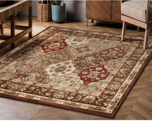 Vista 6 de BNM - Alfombra de pasillo para interiores, perfecta para sala de estar, entrada, sótano, dormitorio, cocina, oficina, cubierta de suelo oriental