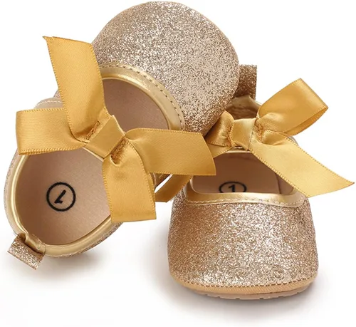 Vista 5 de BENHERO Zapatos de bebé para niñas zapatos planos Mary Jane para bebé vestido de boda zapatos deportivos para bebé