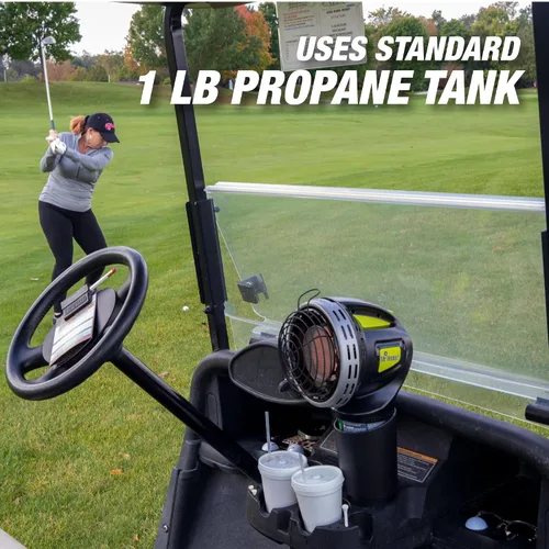 Vista 5 de Calentador de propano radiante de 4,000 BTU para carrito de golf