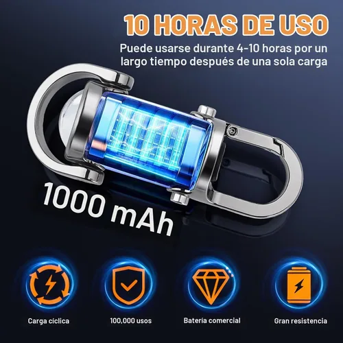 Vista 6 de Linternas de Llavero Recargables, Mini Linternas EDC de 800 Lúmenes, Linternas de Trabajo de Llavero COB de 7 Modos de Luz, Linterna de Llavero Mini