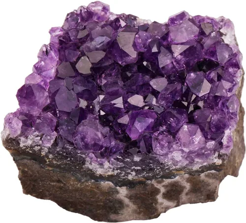 Vista 7 de Rockcloud Decoración de cristal de amatista para la riqueza y la suerte, adorno de piedra curativa para oficina en casa, 2