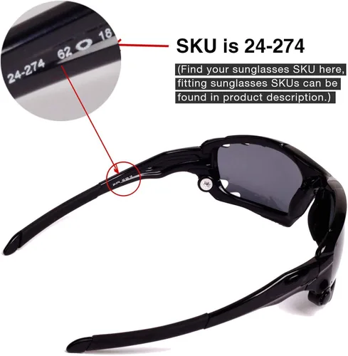 Vista 5 de Walleva - Lentes de repuesto con ventilación para gafas de sol Oakley Jawbone 21 opciones