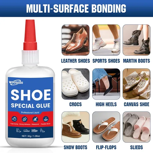Vista 4 de Pegamento para zapatos de 1.06 oz, adhesivo flexible e impermeable