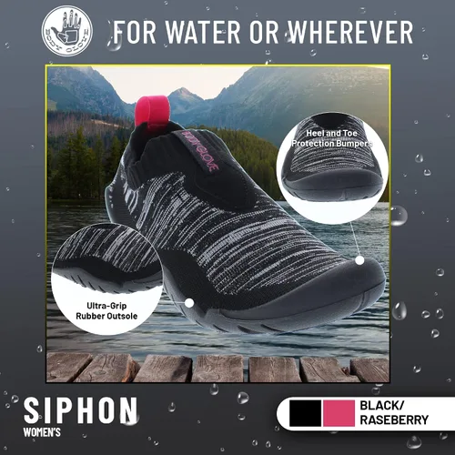 Vista 3 de Body Glove Zapatos de agua con sifón para hombre, zapatos de agua para hombre, zapatos de natación, calcetines acuáticos, zapatos antideslizantes