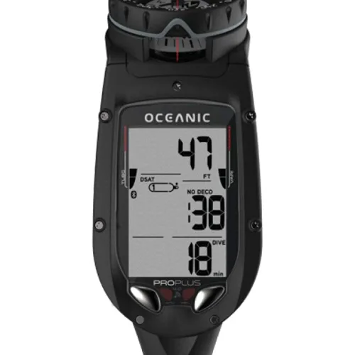 Vista 7 de OCEANIC Computadora de buceo Pro Plus 4.0 Pantalla grande, fácil de leer Incluye brújula Conéctate a la aplicación DiverLog+ en tu teléfono