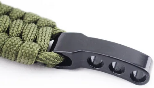 Vista 7 de Hewnda 10 Sets Zinc alloy Bow Shackle Umbrella Rope,Adjustable D Umbrella Rope Bracelet Buckle Survival D