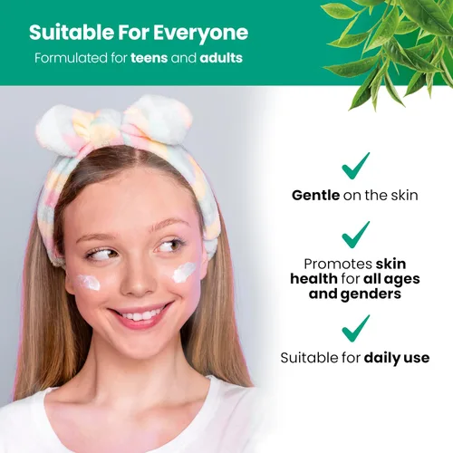 Vista 4 de Crema facial de vinagre de sidra de manzana, hidratante, alivio del enrojecimiento, loción hidratante facial para piel seca, grasa, sensible, té