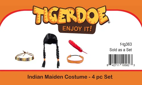 Vista 7 de Tigerdoe Indian Costume - Indian Costume Accesories - Thanksgiving Native American Costume - Indian Warrior