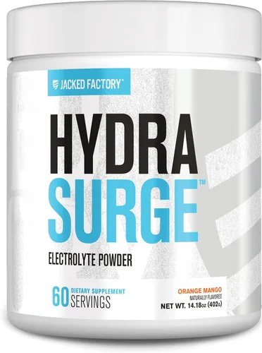 Vista 8 de Jacked Factory Hydrasurge - Paquetes de electrolitos en polvo, sin azúcar y endulzados naturalmente, aptos para dietas cetogénicas y veganas, se