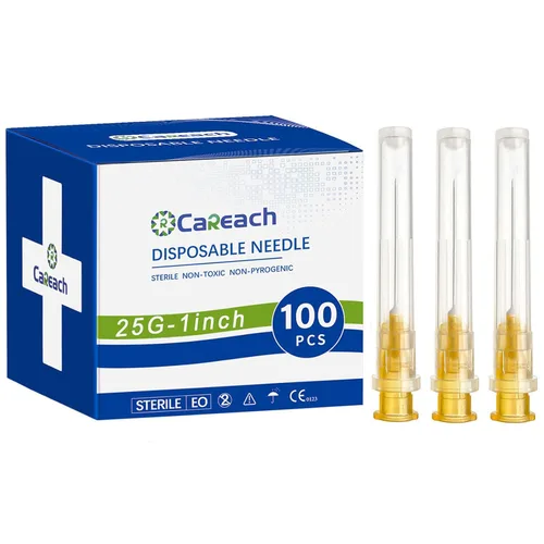 Vista 15 de 100 piezas 18 g 1 pulgada Aguja para Accesorios de Laboratorio Industrial, Medición y Relleno de Tintas Rellenar tintas, envueltas individualmente