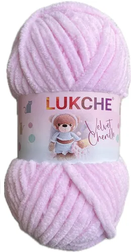 Vista 47 de Hilado de chenilla de terciopelo para amigurumi y punto de crochet súper voluminoso 100 gr (69,0 m) (Grosor del hilo 8 mm) (Verde espárrago) 1