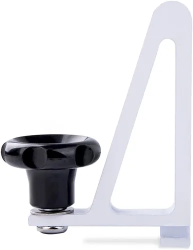 Vista 2 de AA-Racks - Juego de 6 topes de escalera de techo de furgoneta de aluminio para camioneta, color blanco