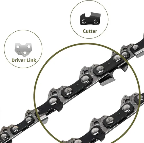 Vista 3 de Cadenas de repuesto de 4 pulgadas para Stihl GTA 26, mini cadena de motosierra de 1/4 pulgadas, calibre 0.043 pulgadas, calibre 28 DL, se adapta al