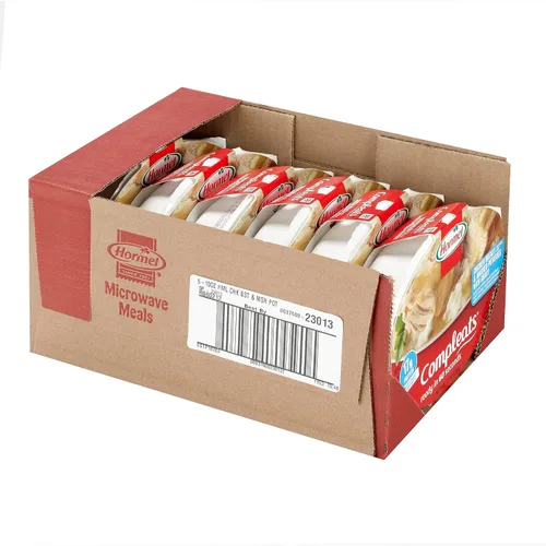 Vista 3 de HORMEL COMPLEATS Pechuga de pollo y puré de papas con bandeja para microondas, 10 onzas (paquete de 6) Calentar y comer, comidas en microondas