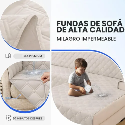 Vista 5 de XINEAGE - Fundas de sofá 100% impermeables, reversibles en forma de L