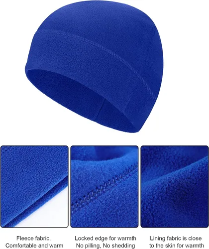 Vista 5 de Gorro de invierno cálido de 3 piezas, suave forro polar, gorro grueso resistente al viento, gorra de reloj de esquí al aire libre para hombres