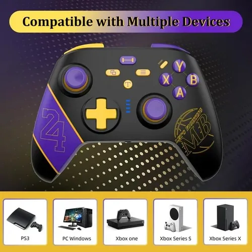 Vista 3 de UHM Xbox One Wireless Controller for Xbox OneOne SSeries SSeries XPS3PC, Xbox 1 Controller Wireless with 2.4G Adapter Programmable Dual Vibration