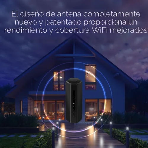Vista 6 de [Usado] NETGEAR Router WiFi 7 de tres bandas Nighthawk (RS280S): solo enrutador, velocidad inalámbrica BE9200 (hasta 9.2 Gbps) - Cubre hasta 2,500