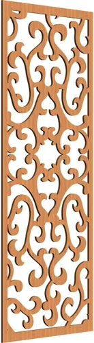 Vista 7 de 9 3/8 pulgadas de ancho x 24 3/8 pulgadas de alto x 1/4 de alto Smithfield paneles de pared de madera con calado, abedul