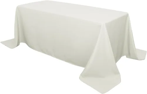 Vista 67 de Your Chair Covers - Mantel rectangular de poliéster sin costuras de alta calidad de 60 pulgadas de ancho x 102 pulgadas de largo - Negro - Mantel