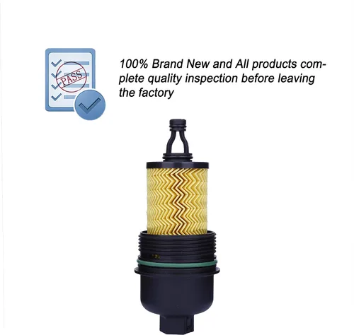 Vista 5 de ONER Conjunto de tapa de carcasa para filtro de aceite y filtro de aceite, apto para Maserati Ghibli V6 3.0L 2014-2019, Maserati Quattroporte V6