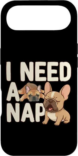Vista 27 de I Need a Nap Funny French Bulldog Mom Life Tired Parent Case for iPhone 16
