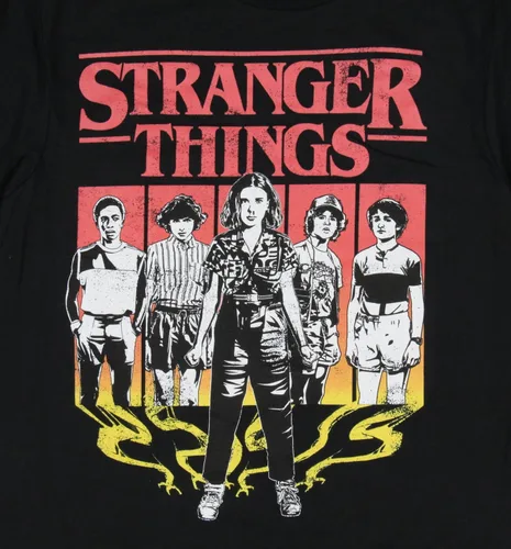 Vista 2 de Mad Engine Stranger Things - Camiseta gráfica para hombre