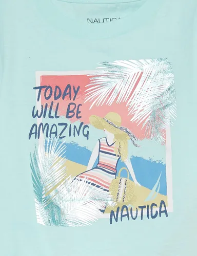 Vista 3 de Nautica Camiseta estampada de manga corta para niña