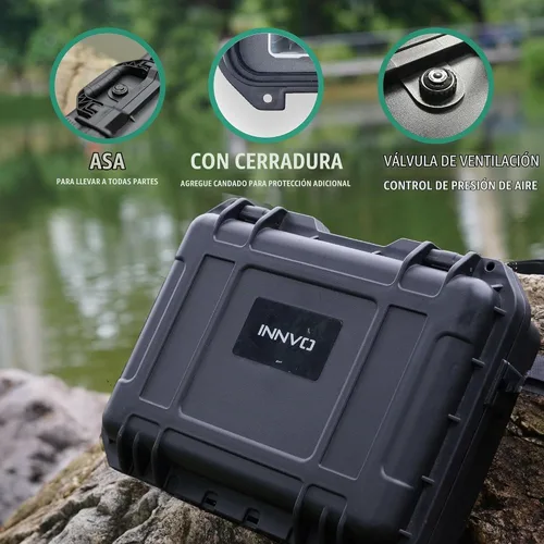 Vista 6 de INNVO Estuche rígido impermeable para DJI Mini 4K/Mini 2 y 2SE Negro