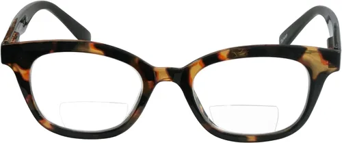 Vista 2 de Gafas de lectura, bisagra de resorte, lectores bifocales para mujeres y hombres marrón(Demi Brown)