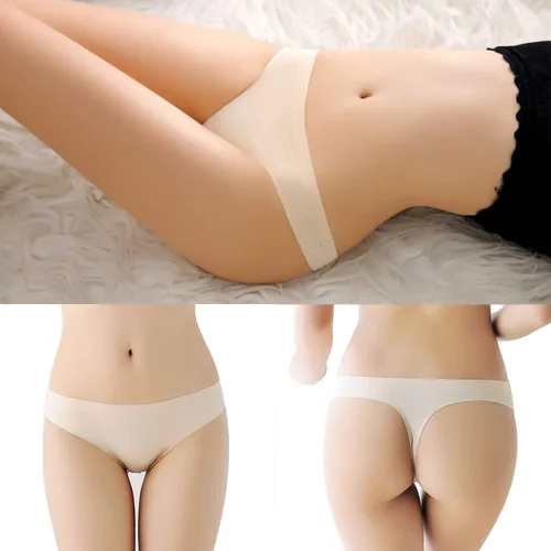 Vista 6 de Generic sin costuras para mujer, NegroBlancoNude - Tanga