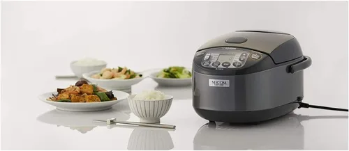 Vista 8 de Zojirushi Nl GAC10BM - Olla arrocera y calentador Umami Micom de 5.5 tazas