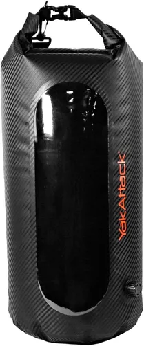 Vista 11 de YakAttack Bolsa de secado enrollable de 5L con válvula de aire, carbono negro, bolsa seca marina impermeable para kayak, canotaje y paddleboarding