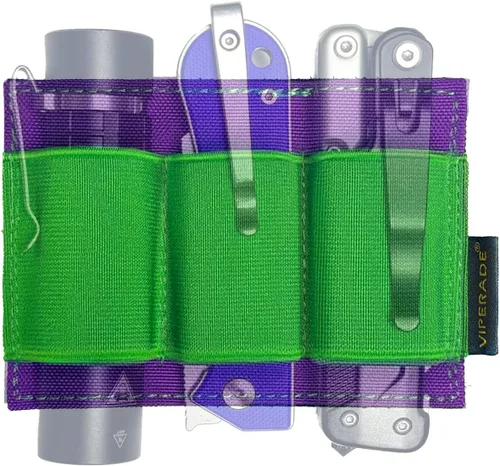 Vista 20 de VIPERADE PL6 Organizador modular EDC táctico, panel de bolsa de inserción elástica con soporte de gancho para accesorios, accesorio para mochila
