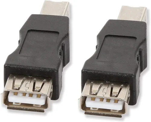Vista 4 de ELECTOP Paquete de 2 adaptadores USB 2.0 A hembra a USB B para impresión macho