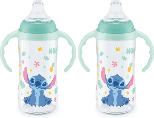 Vista 15 de NUK Disney Princess - Vaso grande para aprender, 10 onzas, paquete de 2 unidades, sin BPA, a prueba de derrames